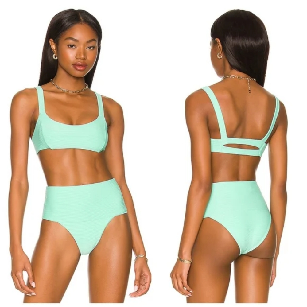 L*Space Jess Desi Bikini Set Bright Teal - Picture 9 of 10